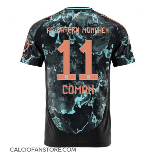 Maglia Calcio Bayern Munich Kingsley Coman #11 Seconda Divisa 2024-25 Manica Corta